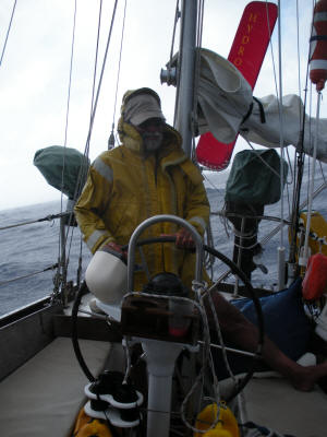 Scott hunkered down